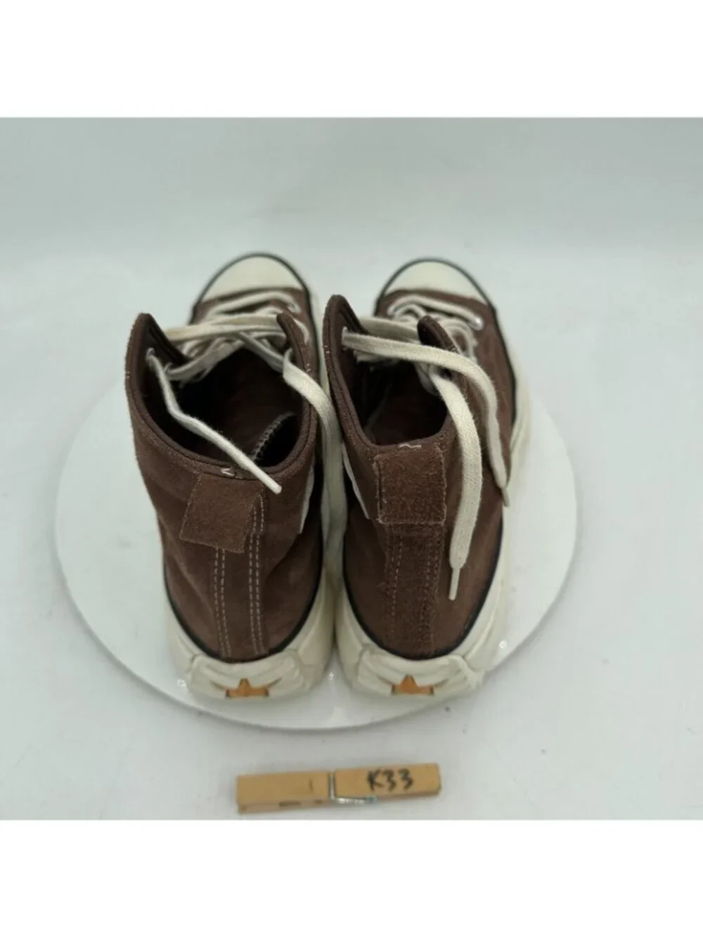 Converse Run Star Motion CX Men 10.5 Brown Suede Platform High Shoes